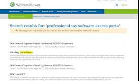 
							         CCH Axcess™ Portal | Wolters Kluwer								  
							    