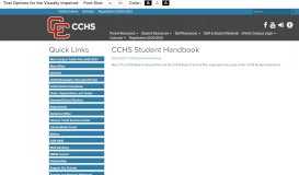 
							         CCHS Student Handbook - CCHS - Calloway County Schools								  
							    