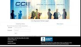 
							         CCI Payment Portal Login								  
							    