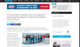 
							         CCJ Innovator: Daseke rolls out employee stock award program to ...								  
							    