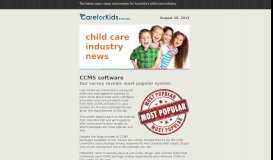 
							         CCMS software survey results - CareforKids.com.au®								  
							    