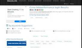 
							         Ccms teleperformance login Results For Websites Listing								  
							    