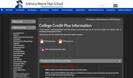 
							         CCP Information - Anthony Wayne Local Schools								  
							    