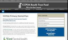 
							         CCPOA Primary Dental - CCPOA Benefit Trust Fund								  
							    