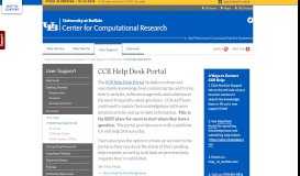 
							         CCR Help Desk Portal - Center for Computational Research ...								  
							    