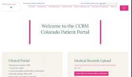 
							         CCRM Colorado Patient Portal | CCRM Fertility Clinic								  
							    