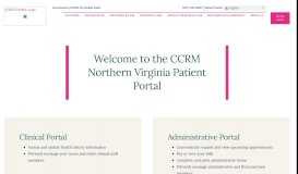 
							         CCRM Northern Virginia Patient Portal | CCRM Fertility Clinic								  
							    