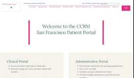 
							         CCRM San Francisco CA Patient Portal | CCRM Fertility Clinic								  
							    