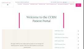 
							         CCRM U.S. Patient Portals | CCRM Fertility Clinics								  
							    