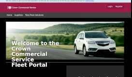 
							         CCS Fleet Portal - Crown Commercial Service								  
							    