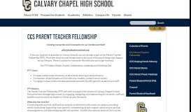 
							         CCS Parent Prayer Meetings – Parents – Calvary Chapel High School								  
							    