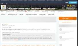 
							         CCS University Admission 2019: Application Process, Examination ...								  
							    