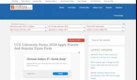 
							         CCS University Forms 2018-19 Apply Private And Regular Online Form								  
							    
