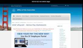 
							         CCSF ePayroll – Online Pay Statements | Office of the Controller								  
							    