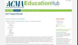 
							         CCT Exam Portal - ACMA's Education Hub								  
							    