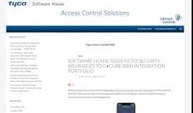 
							         C•CURE 9000 | Software House Access Control Security Solutions								  
							    
