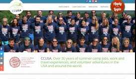 
							         CCUSA - Summer camp jobs, work and travel experiences, and ...								  
							    