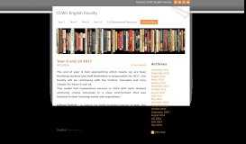 
							         CCWC English Faculty - Faculty Blog								  
							    