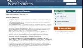
							         CD - Foster Parent Internet Resources | Missouri Department of Social ...								  
							    