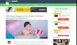 
							         CDA Account Singapore - How to Open CDA for Baby Bonus ...								  
							    
