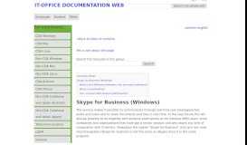 
							         CDAWindows / Skype for Business(Windows) - it-portal								  
							    