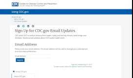 
							         CDC Email Updates | CDC								  
							    