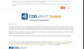 
							         CDD Vault Update: And… the Portal is gone!								  
							    
