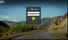 
							         CDK CRM Login								  
							    