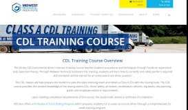 
							         CDL Training School Springfield, MO | Midwest Technical Institute								  
							    