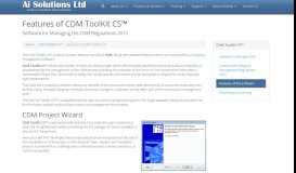 
							         CDM ToolKit CS Features - Management Software for CDM - Ai ...								  
							    