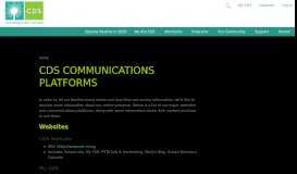 
							         CDS Communications Platforms | Children's Day School								  
							    