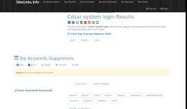 
							         Cdsar system login Results For Websites Listing - SiteLinks.Info								  
							    