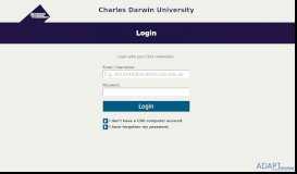 
							         CDU Portal - Charles Darwin University								  
							    