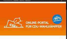 
							         cdu-wahlkampf.de - Das offizielle Online-Portal für den CDU-Wahlkampf								  
							    