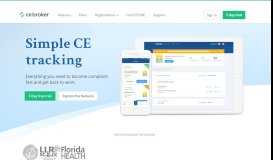 
							         CE Broker | Simple Continuing Education Tracking								  
							    