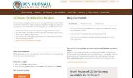 
							         CE Direct Certification Review - Ben Hudnall Memorial Trust								  
							    