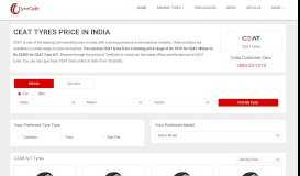 
							         CEAT Tyres Price in India, Specs, Warranty & Reviews | TyreCafe								  
							    