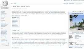 
							         Cebu Business Park - Wikipedia								  
							    