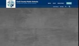 
							         Cecil County Public Schools / Homepage								  
							    