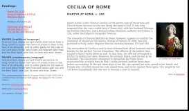 
							         Cecilia of Rome								  
							    
