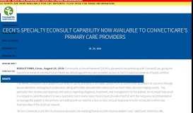 
							         CeCN's Specialty eConsult Capability Now Available to ...								  
							    