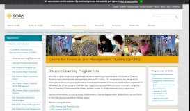 
							         CeFiMS Distance Learning Programmes at SOAS								  
							    