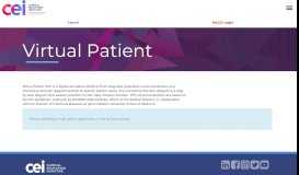
							         CEI Virtual Patient - Clinical Education Initiative								  
							    