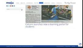 
							         Celcom launches new e-learning portal for students | Maju Group								  
							    