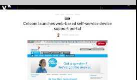 
							         Celcom launches web-based self-service device support portal								  
							    