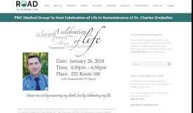 
							         Celebration of Life In Remembrance of Dr. Charles Dreibelbis								  
							    