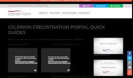 
							         Celerion eRegistration Portal Quick Guides | Celerion - Clinical ...								  
							    