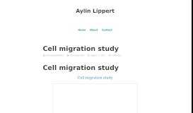 
							         Cell migration study – Aylin Lippert								  
							    