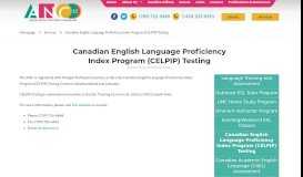 
							         (CELPIP) Testing - Association for New Canadians								  
							    