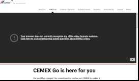 
							         CEMEX Go - CEMEX USA								  
							    